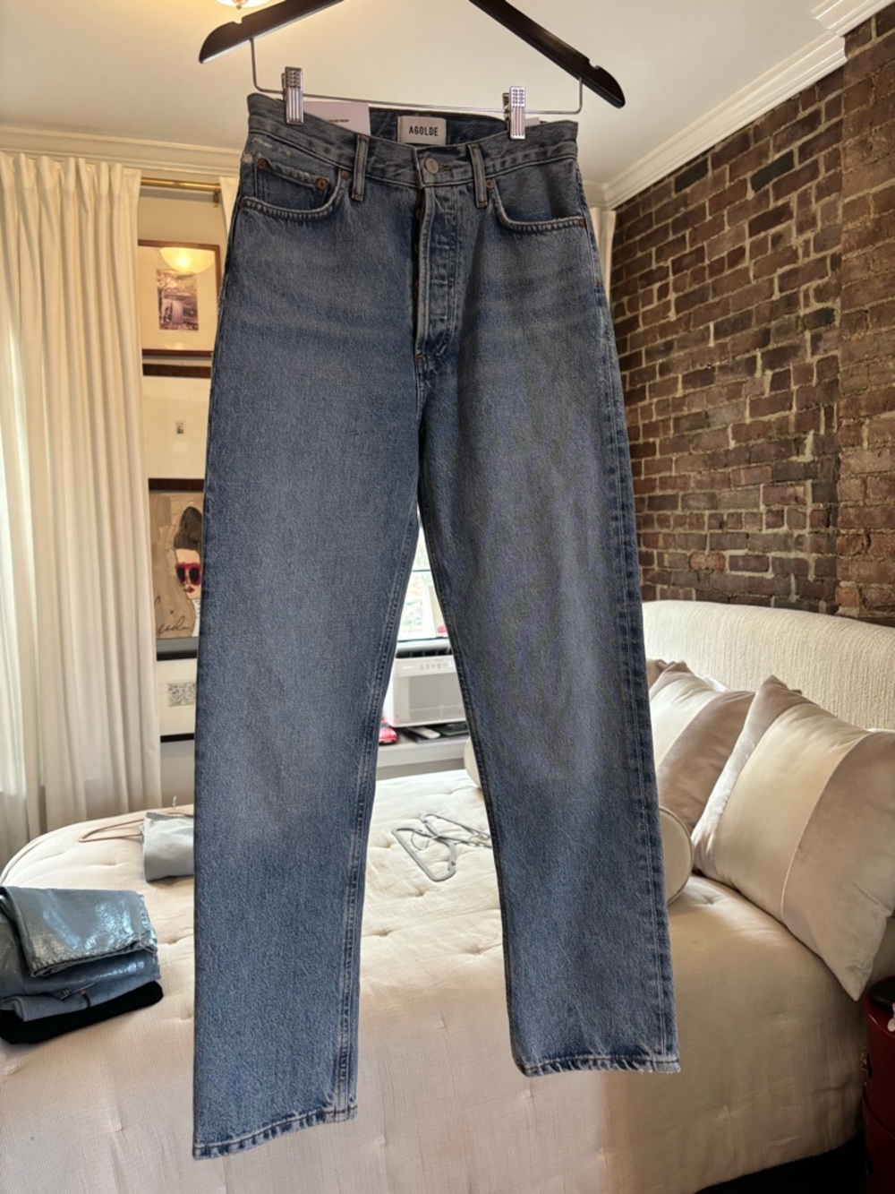 NWT Agolde 90s pinch waist high rise straight jeans
